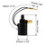 QWORK Air Horn Solenoid Valve,1/4" NPT 12V Electric Air Valve (Solenoid) for 1/4" OD Hose, Black