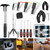 17 Pcs Hydraulic Cylinder Repair Tool Kit for Skid Steers, Loaders, Backhoes, Tractors | Tools Set with Gland Spanner Wrench, U-Seal Installer, Seal Puller & Smooth type Piston Ring Compressor
