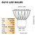 ALIDE GU10 Led Light Bulbs Dimmable AC120V 50W Halogen Replacement,2700k