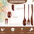 Geiserailie 24 Pcs Wooden Utensils for Eating Wooden Spoon Fork Knife Set