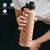 MUKOKO Glass Water Bottle, 32oz, Amber