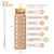 MUKOKO Glass Water Bottle, 32oz, Amber