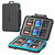 ORICO 24 Slots SD Card Case Holder Water Resistant & Anti-Shock Memory Card Case for SD/Micro SD SDXC SDHC TF Card Carrying Storage Organizer Protector Cover with Labels&Carabiner