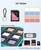 ORICO 24 Slots SD Card Case Holder Water Resistant & Anti-Shock Memory Card Case for SD/Micro SD SDXC SDHC TF Card Carrying Storage Organizer Protector Cover with Labels&Carabiner