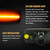 LED Side Marker Light Amber ＆ Red for 2010-2017 Dodge RAM 2500 3500 Fender