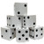 Eylola 12 Pcs White Dice Favor Boxes 6 x 6 x 6 Inch dice Boxes Bulk for centerpieces Casino Party Decorations Game Night Decorations Casino Themed Party Goodie Boxes Gift Box
