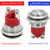 IP68 Waterproof, 19mm Momentary Push Button Switch, 316 Stainless Steel, High Top 5 Amp 12V/24V/48V 120V 250VAC 1NO SPST Used on Car, Ship or Sea