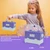 Kids Makeup Sets for Girls - 52 PCS Safe and Washable Makeup for Kids, Real Toddler Makeup Kit with Cosmetic Case, Girls Toys Age 4-12, Princess Toys Birthday Gifts(Dark Purple)