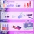 Kids Makeup Sets for Girls - 52 PCS Safe and Washable Makeup for Kids, Real Toddler Makeup Kit with Cosmetic Case, Girls Toys Age 4-12, Princess Toys Birthday Gifts(Dark Purple)