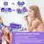 Kids Makeup Sets for Girls - 52 PCS Safe and Washable Makeup for Kids, Real Toddler Makeup Kit with Cosmetic Case, Girls Toys Age 4-12, Princess Toys Birthday Gifts(Dark Purple)