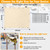 Angooni 18" W x 34" H Beige Backflow Preventer Cover, 3-Way Opening