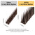 OFFO Bird Spikes Pigeon Outdoor Spikes for Cat Keep Birds Raccoon Woodpecker Away Covers 4 Feet(1.2m), Brown