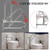 Toilet Grab Bar 24 Inch,YuanDe Flip Up Grab Bar with Paper Holder