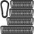 SEUNGCH 100PCS Spring Snap Hook Carabiner Clip(2.36IN, Black)