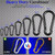SEUNGCH 100PCS Spring Snap Hook Carabiner Clip(2.36IN, Black)