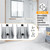50mm Wide Shower Door Bottom Guide Sliding Shower Door Bumpers for 5/16"(8mm) Thick Glass(2pcs,Chrome Color)