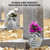 Cemetery Flowers for Grave Angel and Cross Cemetery Cemetery Memorial Vase, Cemetery Flower Grave,2-Piece Angel Cemetery vase with Iron Spikes,Garden Decoration Memorial Gift for Lost Love (1white)