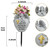 Cemetery Flowers for Grave Angel and Cross Cemetery Cemetery Memorial Vase, Cemetery Flower Grave,2-Piece Angel Cemetery vase with Iron Spikes,Garden Decoration Memorial Gift for Lost Love (1white)