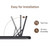 14 Inch Twin XL Metal Folding Bed Frame,Tool-Free Assembly Platform