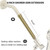 HOMYEP Shower Arm Extender 8 Inch Shower Head Extension, Brushed Gold