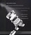 High Pressure 6 Setting Shower Head Extra 60" Long Hose Hand-Held with ON/OFF Switch and Spa Spray Mode - Hand Held Shower Head with Handheld Spray - Chrome (Shower Head+60' Hose)