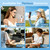 Miady 2-Pack Portable Handheld Turbo Fan 1-100 Speed Personal Fan