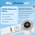 Miady 2-Pack Portable Handheld Turbo Fan 1-100 Speed Personal Fan