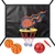 Trampoline Basketball Hoop Attachment, with 3 Basketballs and Pump & Hooks, Easy to Install, Universal Accessories Goal Game Fits 8 10 12 14 15 16 FT Trampoline Indoor Outdoor