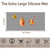 Extra Large Silicone Mat for Kitchen Counter, 40''x32''(100cmx80cm) Non-Slip Heat Resistant Countertop Protector, Waterproof Durable Kitchen Mat for Countertops, Semitransparent