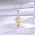 APOTIE Sterling Silver Music Pendant Necklace Treble Clef Note Symbols Sunflower Faith Cross Musical Jewelry Gift for Women Music Lovers (Cross Gold Treble Clef Note)