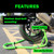 MOTO4U Motorcycle Stand,880lbs Motorcycle Stands Front and Rear with 4 Adjustable Swingarm Spool,Heavy Duty Front Rear Wheels Lift Combo,Paddock Stands Dual bolt Universal Fit for Most Sport Bike