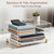 Swiscena 2+1 Tier Paper Letter Tray,Acrylic Desk Organizer with Scalloped Edge& Gold Metal Feet,Top Display Design,Space Saving Clear Organizer for Women, A4 File, Letter, Books,Notes,Home & Office