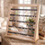 Fumusae Earring Holder Organizer, 5 Layer Rustic Wood Earring Holder Stand, Jewelry Holders Organizer with 270 Holes Earrings Tree Display Rack for Stud Hoop Earrings Bracelet Necklace Ring