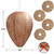 4 Pack Wasp Nest Decoy Hanging Wasp Nest Stay Away from Wasps Hornets Yellow Jackets