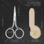 ODELY Professional Grooming Scissors – Ultra Sharp Eyebrow, Nose Hair, Beard & Moustache Trimming Shears with Leather Case – Perfect for Facial Hair Detailing