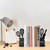 Kitchen Bookends for Shelves, Heavy Duty Metal Decorative Cookbook Holder