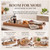 Blushtier 36 x 12 Inch Extra Large Wood Serving Ottoman Tray, Acacia Wood