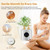 Massage Oil Warmer with 4 Bottles & 2 Funnels, Adjustable Temp & Timer