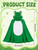 Janmercy Halloween Frog Costume Adult Hooded Poncho