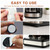 Appliance Slider, 8 Pack Self Adhesive Mini Caster Wheels for Countertop, 360° Swivel Scratch-Resistant Appliance Slider, Universal Appliance Casters for Kitchen Coffee Maker Slider (8PCS Set)