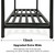 Hongsane Metal Heavy Duty Plant Stand Indoor Outdoor,30" L×13" W×35" H 3-Tier Tall Plant Stands,Outside Plant Shelves for Large Pots,Black Plant Holder for Living Room,Bedroom,Balcony,Patio