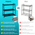 Hongsane Metal Heavy Duty Plant Stand Indoor Outdoor,30" L×13" W×35" H 3-Tier Tall Plant Stands,Outside Plant Shelves for Large Pots,Black Plant Holder for Living Room,Bedroom,Balcony,Patio