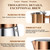 Stainless Steel Moka Pot, 12-Cup Stovetop Espresso Brewer, 600ml Rose Gold