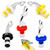 5 Pack Wine Bottle Stoppers for Glass Bottles, Soda Bottle Fizz Keeper Caps