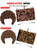 Halloween Cosplay Costume With Thick Argyle Sweater Vests, Afro Fluffy Wigs