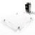 AIMOLLY Acrylic Appliance Slider with Rubber Wheels - 13" x 14" Clear Sliding Tray for Heavy Kitchen Appliances, Coffee Maker Slider Tray for Counter Countertop Moving Roller Mat (Clear, 13" x 14")