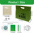 Sahteg 1.2-inch Traditional Chinese Mahjong Set with Racks 中式麻将 for Family Night, 144pcs Melamine Mahjong Tiles with Green Back, Mah Jong Set with Mat Dice Storage Bag for Gathering, Party, Camping