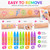 12 Pack UV Neon Face & Body Paint Sticks, Vibrant Black Light Reactive Colors for Halloween, Rave Parties, Festivals, Cosplay Makeup & Body Art, Easy Apply Washable Formula(12color stick)