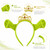TRDDYYY Halloween Green Ogre Ears Headband with Golden Crown Princess Tiara, Costume Headwear for Women Girls Cosplay Dress Up Theme Party Accessories