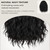 Short Black Middle Part Wavy Wig for Men Costume Cosplay Halloween Party